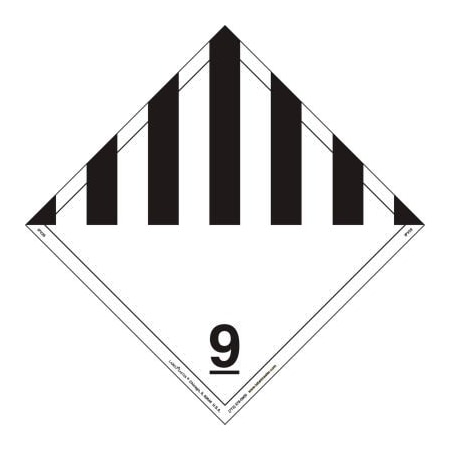 American Labelmark Co LabelMaster IPV29 Miscellaneous Dangerous Goods Placard, Wordless, Permanent Vinyl, 25/Pack IPV29